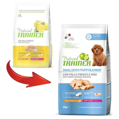 Trainer (Трейнер) Natural Puppy & Junior Mini — Сухий корм для цуценят дрібних порід із куркою 2 кг