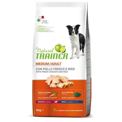 Trainer (Трейнер) Natura Adult Medium — Сухий корм для собак середніх порід 12 кг