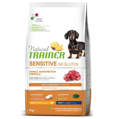 Trainer (Трейнер) Natura Dog Sensitive Сухий корм для собак дрібних порід, з ягням 7 кг