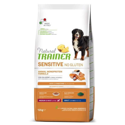 Trainer (Трейнер) Natura Dog Sensitive Сухий корм без глютеновий для собак середніх і великих порід 12 кг