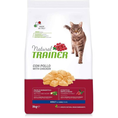 Trainer (Трейнер) Natural Super Premium Adult — Сухий корм для кішок, з куркою 3 кг