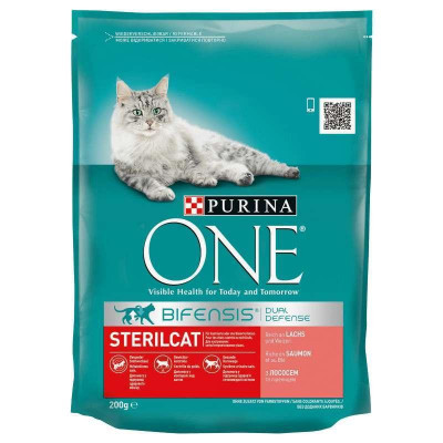 Сухий корм для стерилізованих кішок Purina One Sterilcat з лососем 200 г