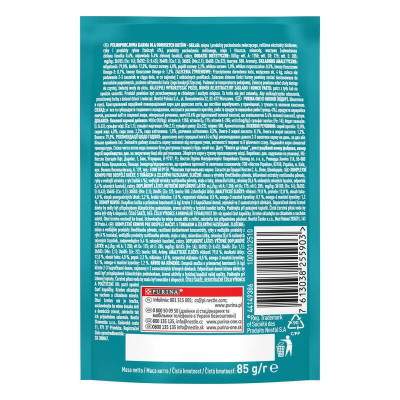 Вологий корм для кішок, що живуть у приміщенні Purina One INDOOR FORMULA з тунцем і зеленою квасолею 85 г*24 шт.