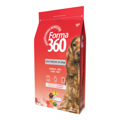 Сухий корм Forma 360 для собак середніх порід із ягням та рисом 3 кг