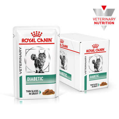 Вологий корм для дорослих котів ROYAL CANIN DIABETIC CAT Pouches 85 г x 12 шт