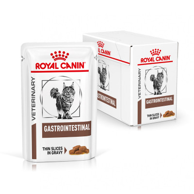 Вологий корм для дорослих котів ROYAL CANIN GASTRO-INTESTINAL CAT Pouches  85 г x 12 шт