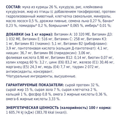Сухий корм Клуб 4 лапи Premium з куркою для дорослих кішок 900 г