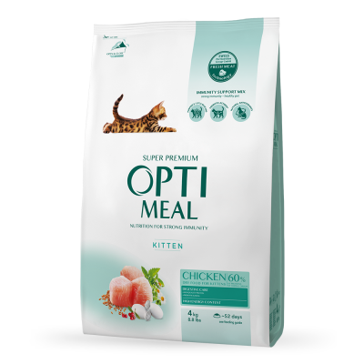 OPTIMEAL сухий корм для кошенят із куркою 200 г