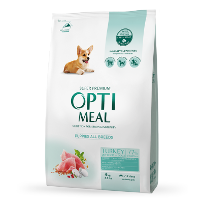 OPTIMEAL сухий корм для цуценят з індичкою 1.5 кг